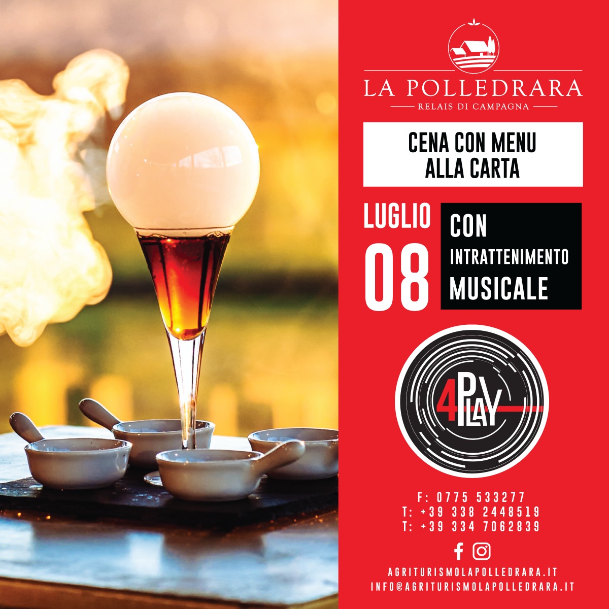 Featured image for “8 Luglio 2022 – Cena con menù alla carta”