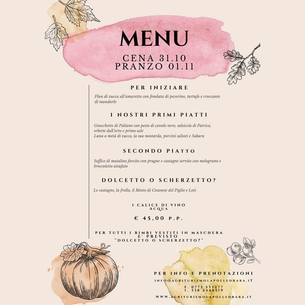 Featured image for “Halloween 2022 – Menù Cena 31.10 – Pranzo 01.11”
