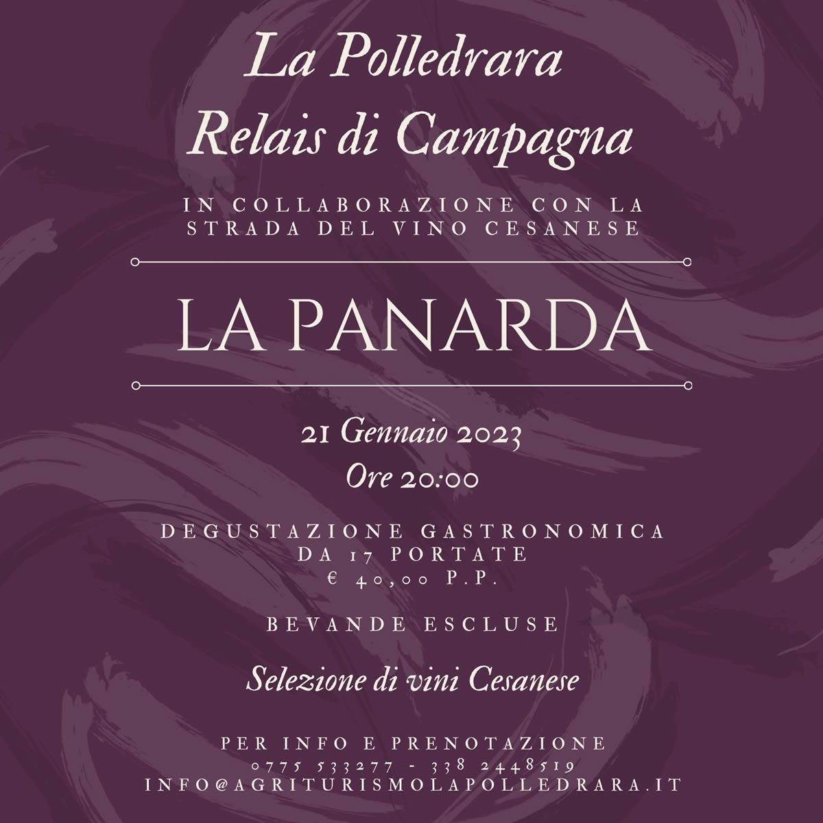 Featured image for “21 Gennaio 2023 – La Panarda”