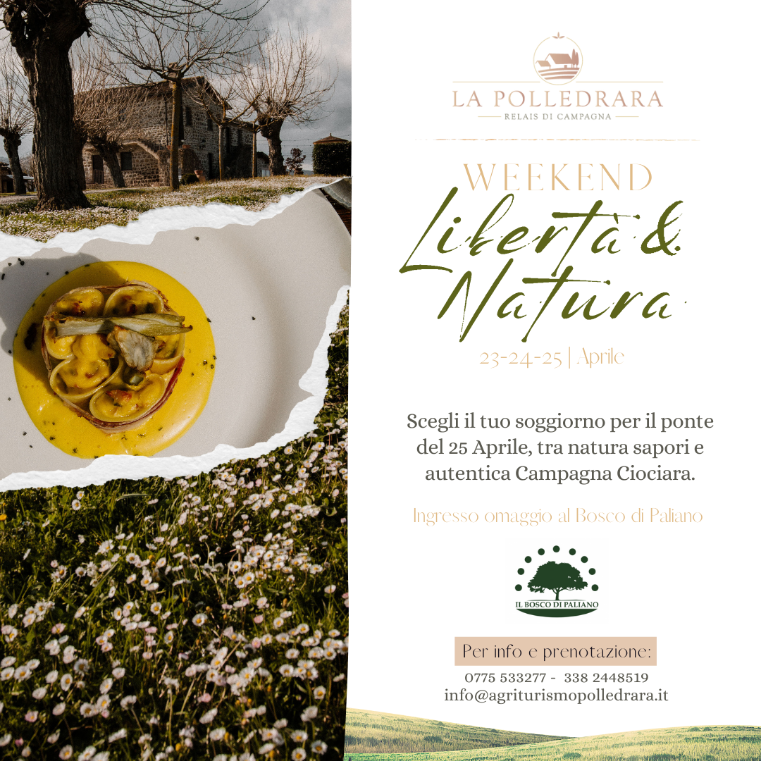 Featured image for “23, 24 e 25 Aprile 2023 – Promo Soggiorno in Natura”